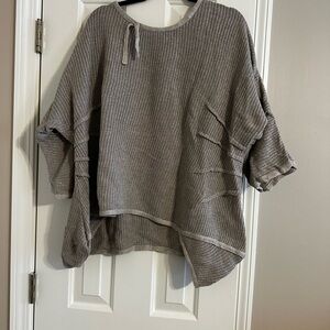Cozy Gray Knit Sweater